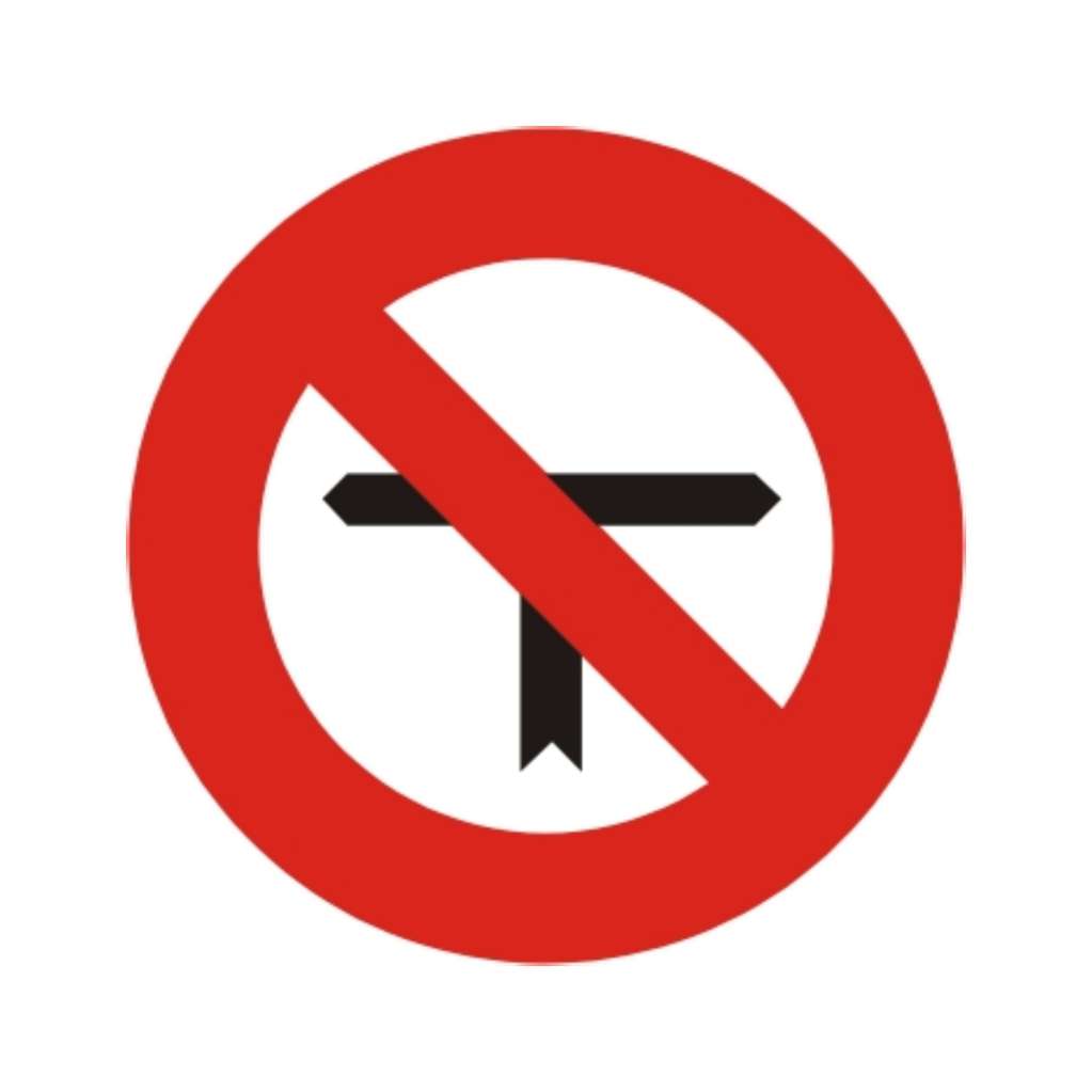 禁止左右轉 (禁19)-禁制標誌牌類-標 誌 牌