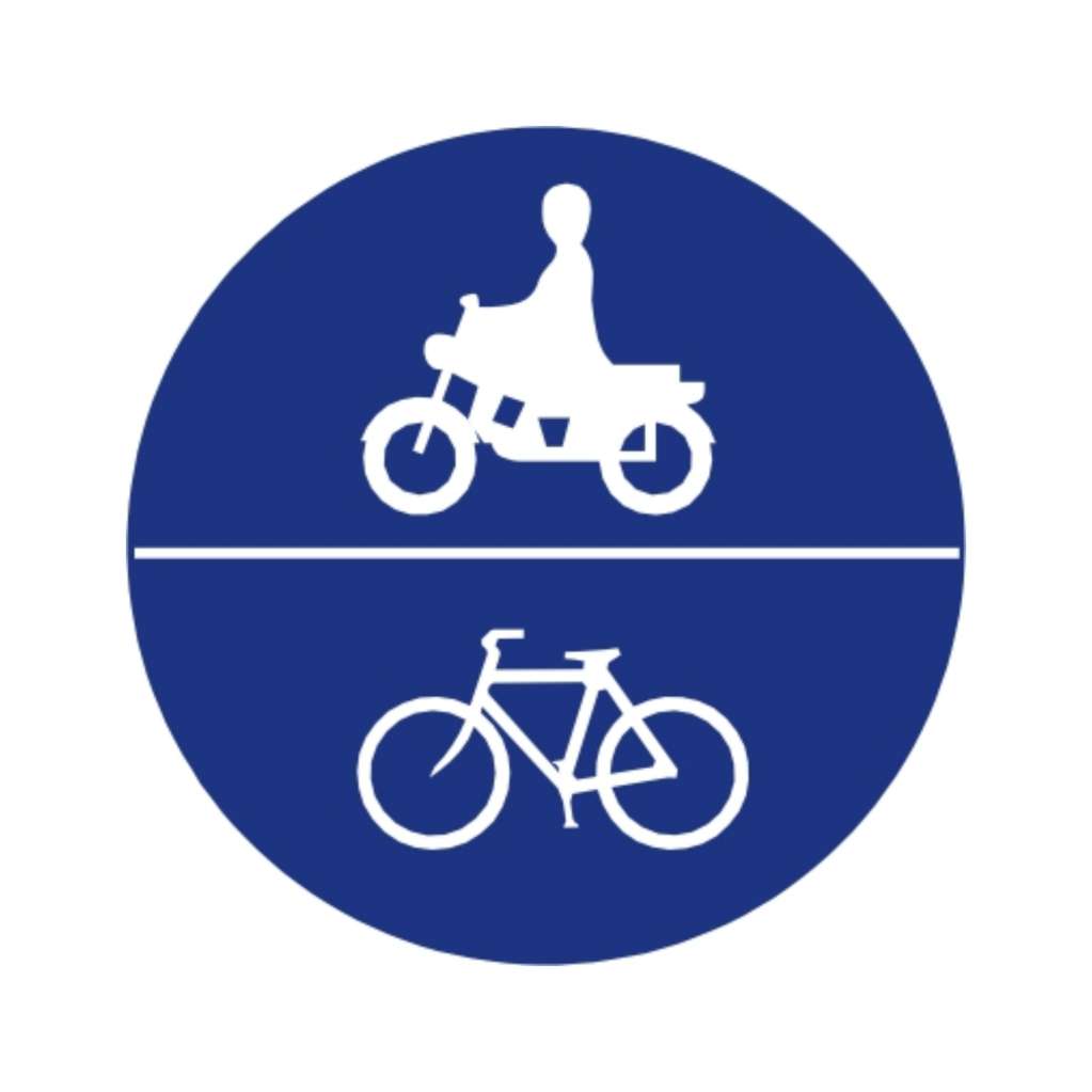  腳踏車及機車專用 (遵24)-遵行標誌牌類-標 誌 牌