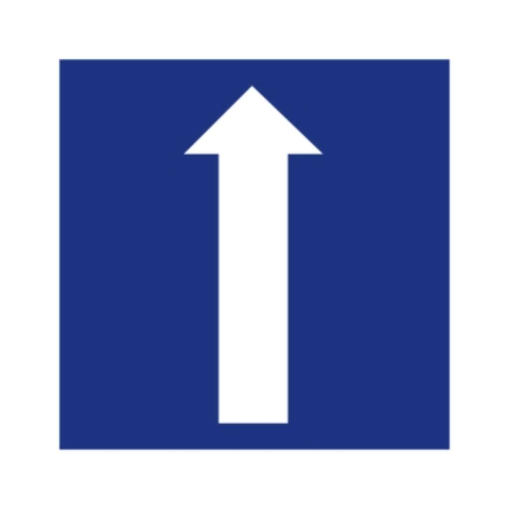  單行道 (遵17)-遵行標誌牌類-標 誌 牌