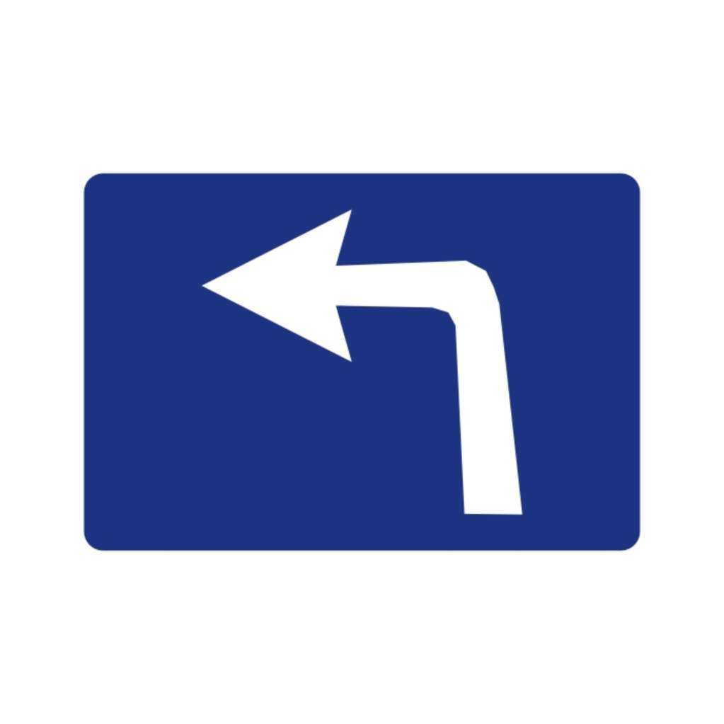 車道僅准左轉通行用 (遵13)-遵行標誌牌類-標 誌 牌