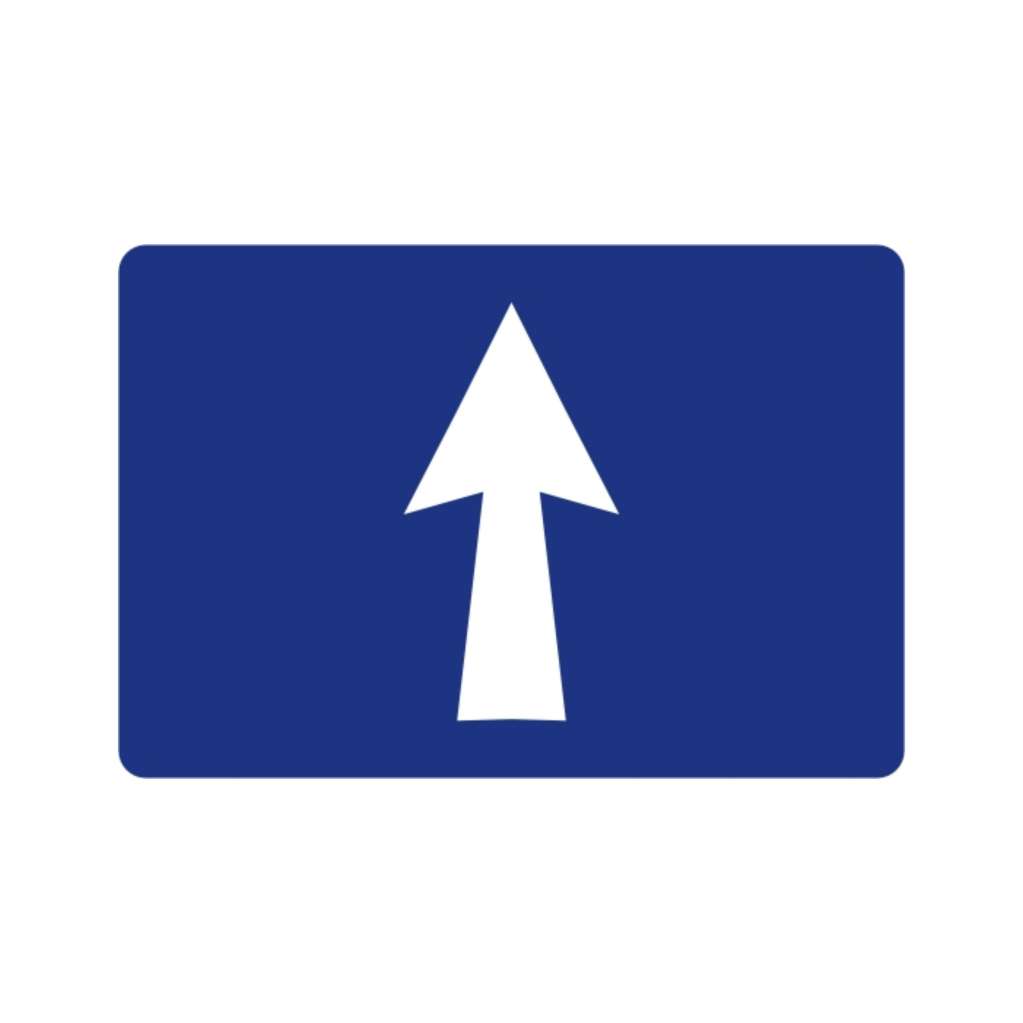車道僅准直行用 (遵11)-遵行標誌牌類-標 誌 牌