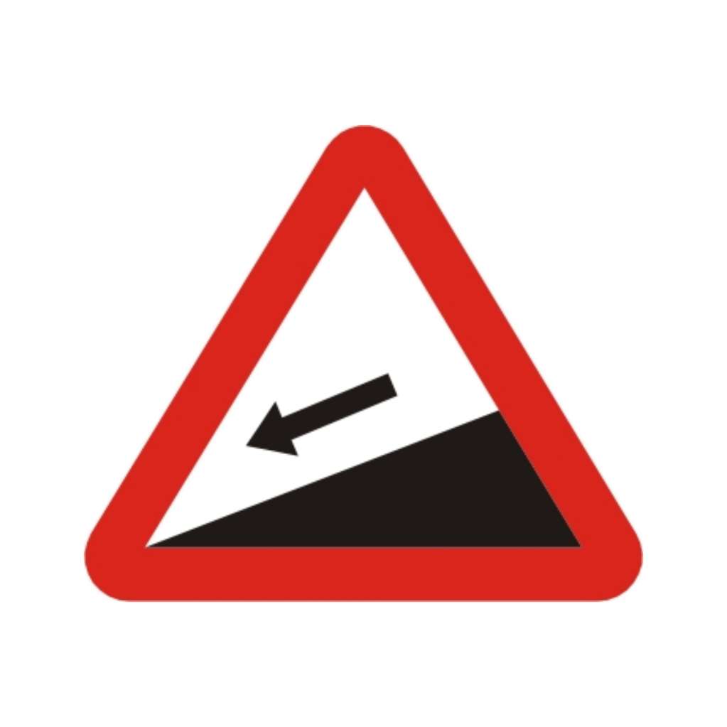  險升坡 (警6)-警告標誌牌類-標 誌 牌