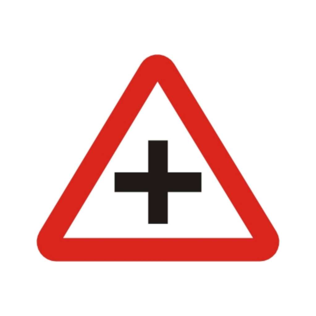  岔路 (警11)-警告標誌牌類-標 誌 牌