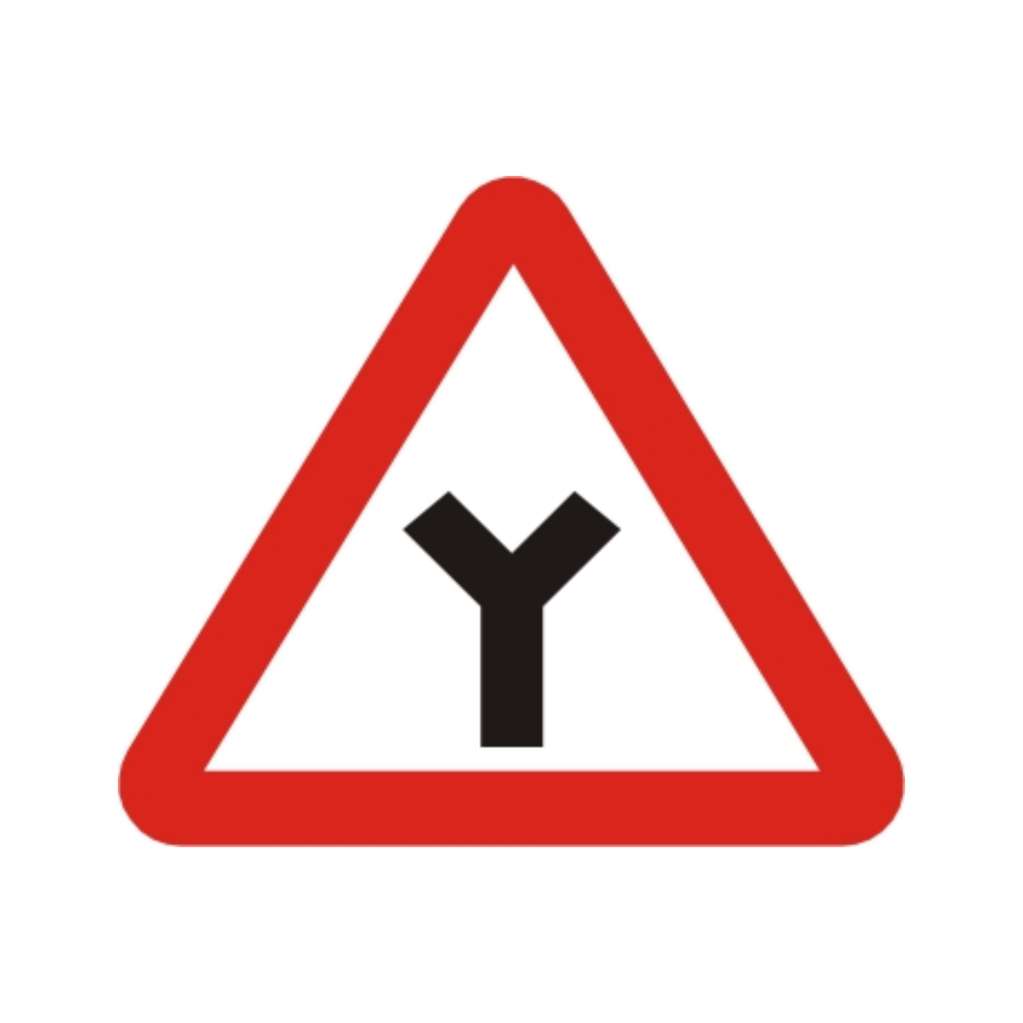  岔路 (警17)-警告標誌牌類-標 誌 牌