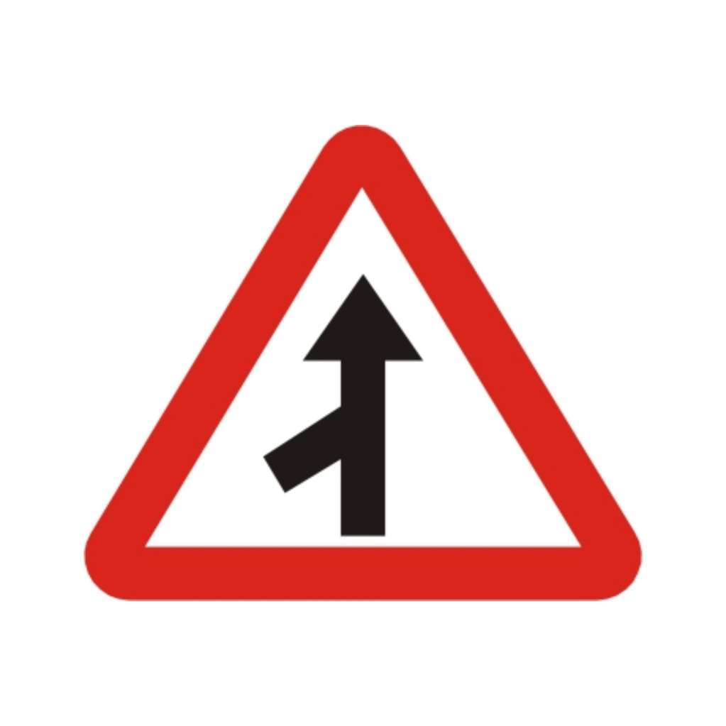 匝道會車 (警21)-警告標誌牌類-標 誌 牌