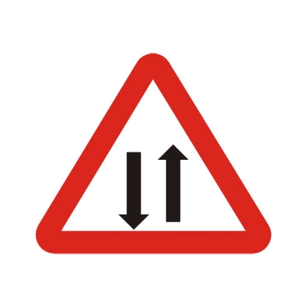  雙向道 (警42)-警告標誌牌類-標 誌 牌