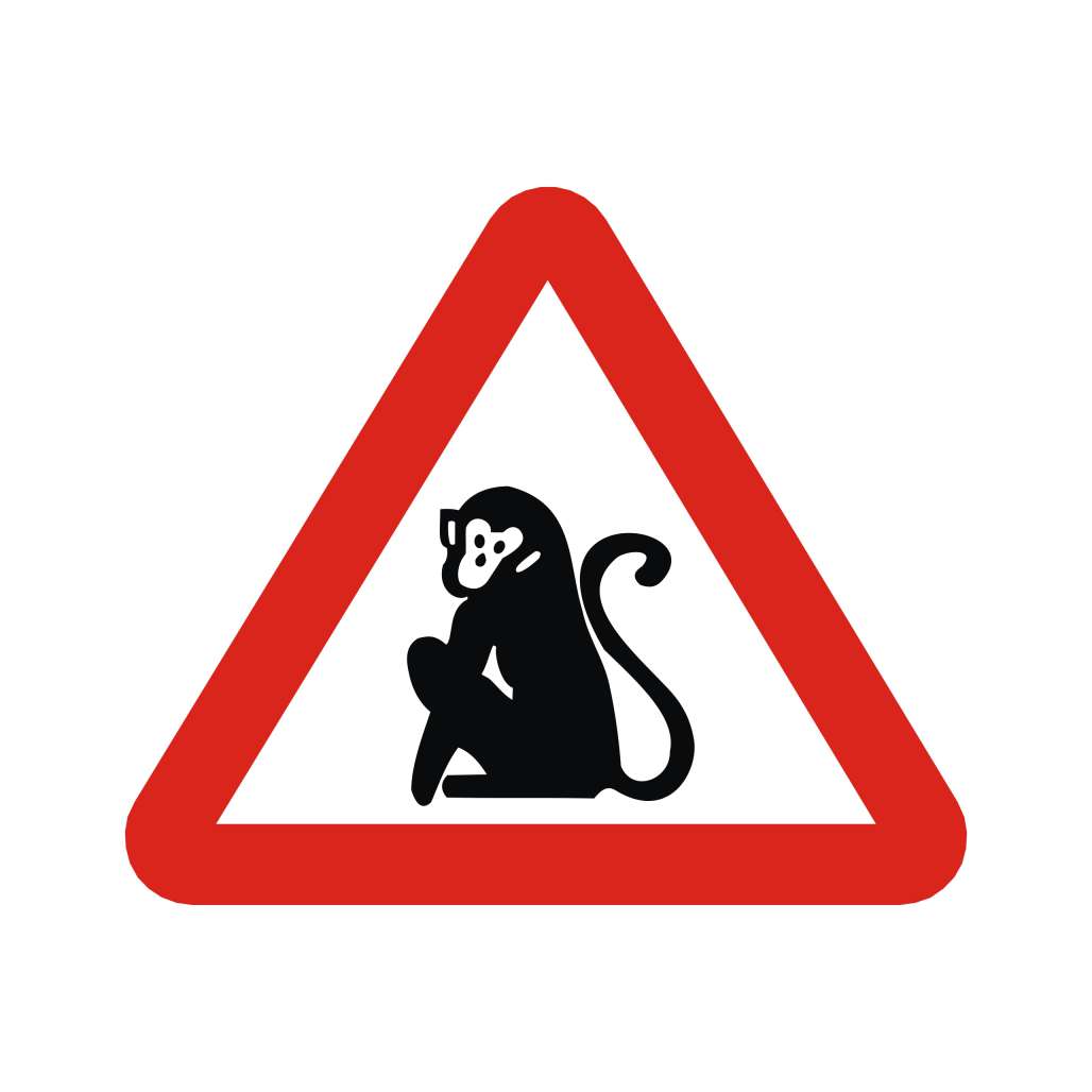 當心動物-警告標誌牌類-標 誌 牌